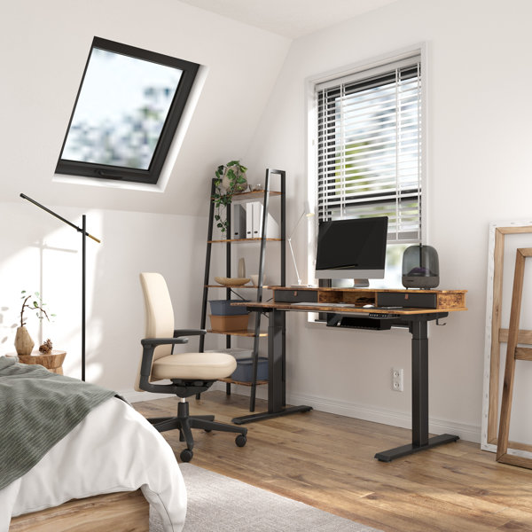 Inbox Zero Fezibo Height Adjustable Standing Desk & Reviews Wayfair